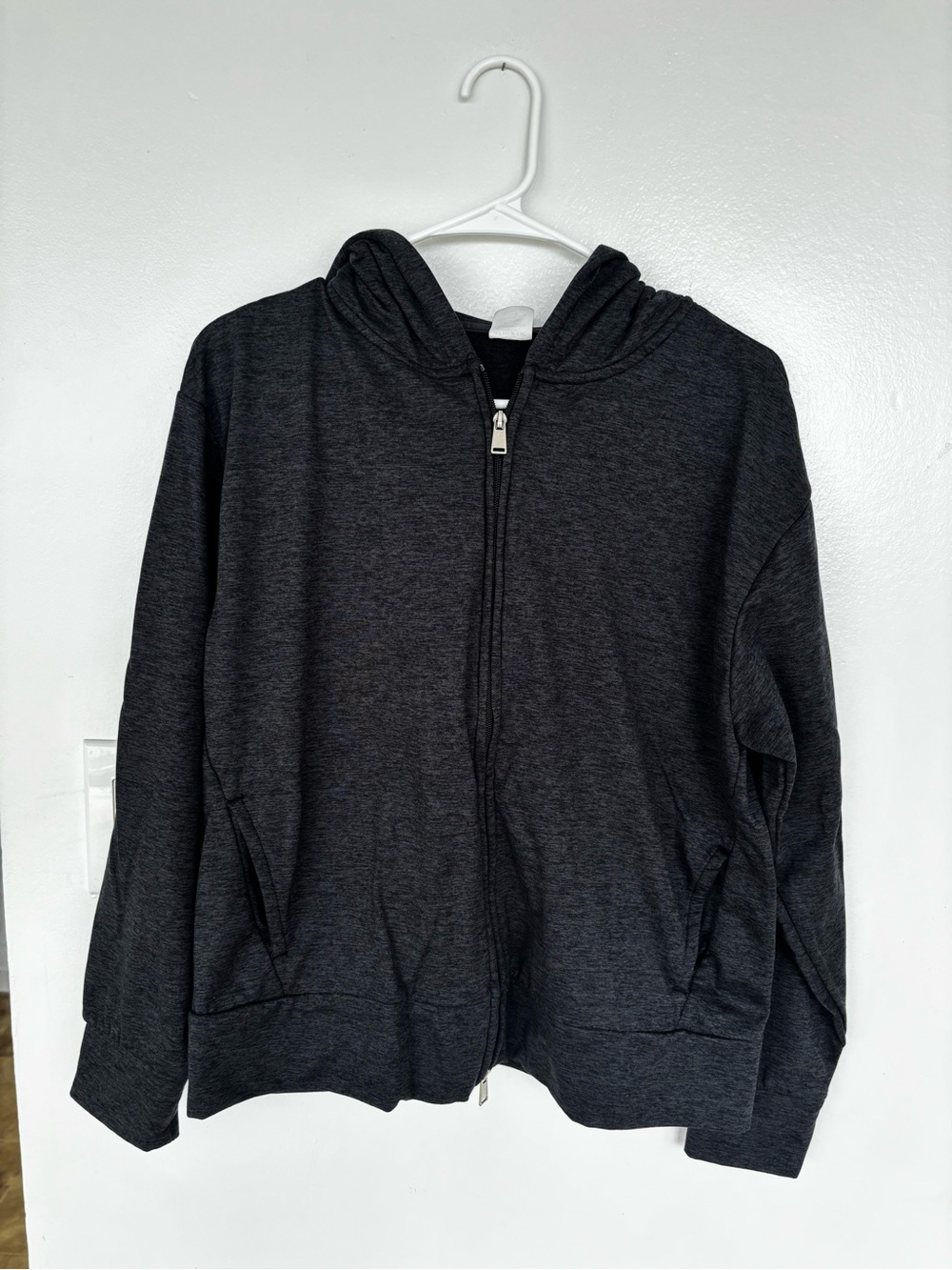 Athletic Works Charcoal Gray Full-Zip Hoodie Jacket